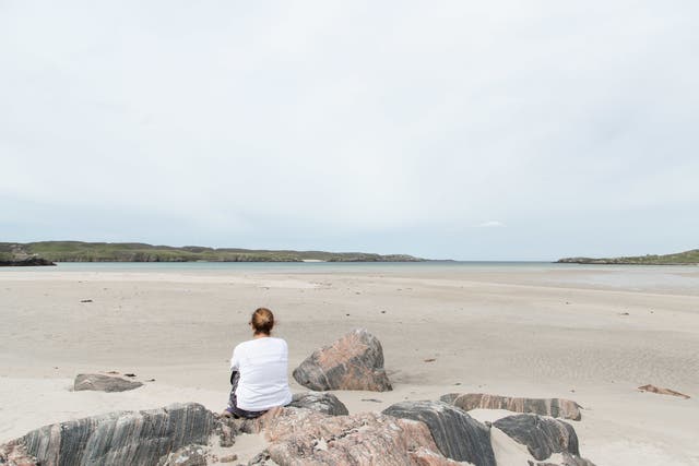 ‘With just mountains and sea for company, I thought nothing of finding a pretty spot for a cry’: on Ardroil beach, the Isle of Lewis