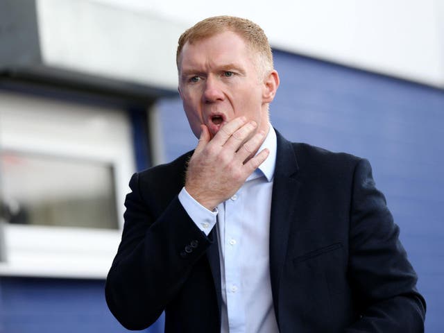 Paul Scholes did not last long in charge of the club