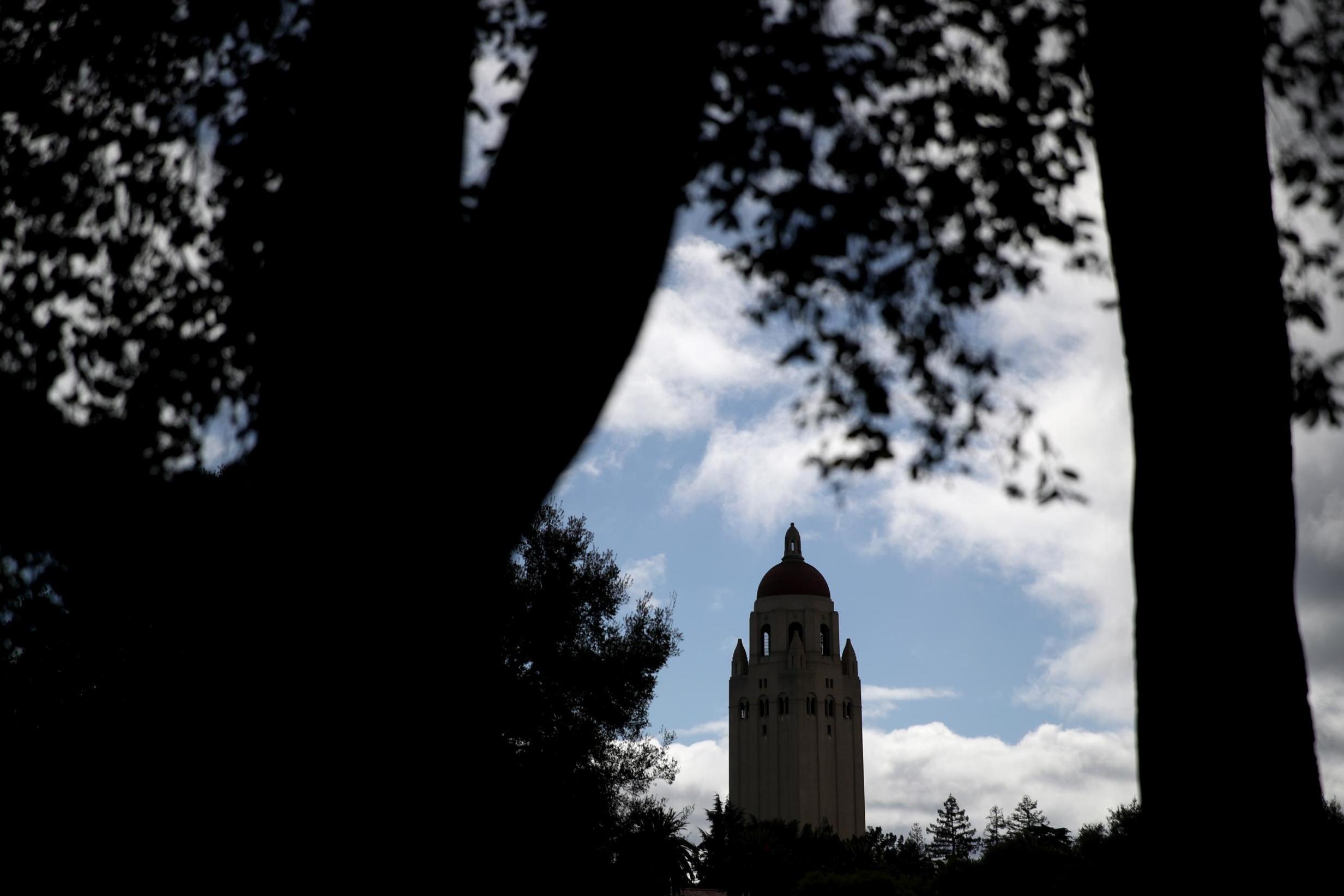 A view of Hoover Tower on the Stanford University campus on 12 March, 2019 in Stanford, California.