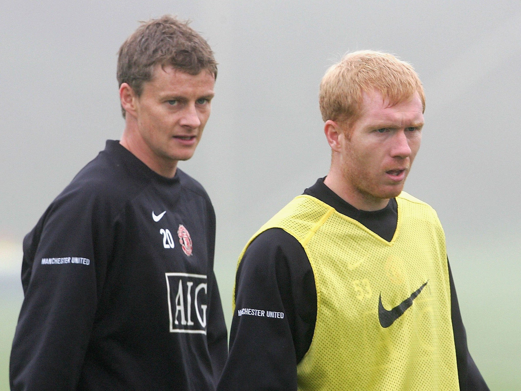 Ole Gunnar Solskjaer and Paul Scholes were team-mates at Manchester United