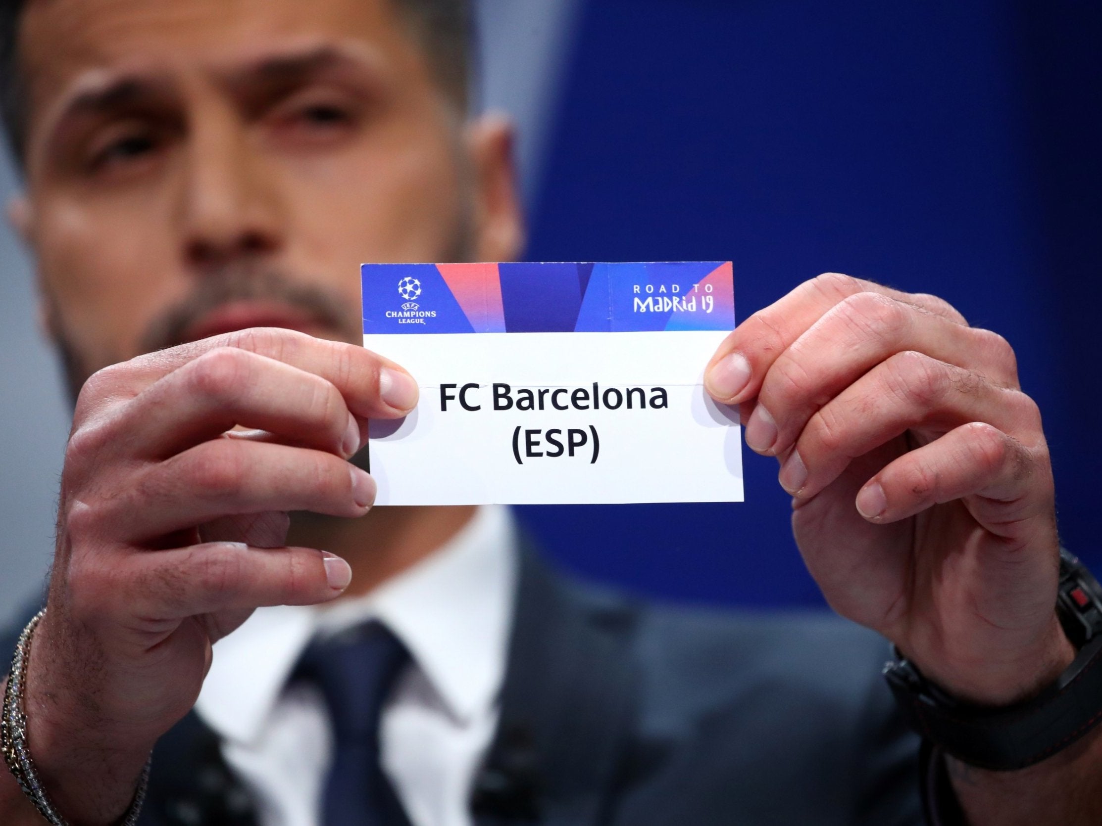 Champions League draw: Manchester United face Barcelona in quarter-finals