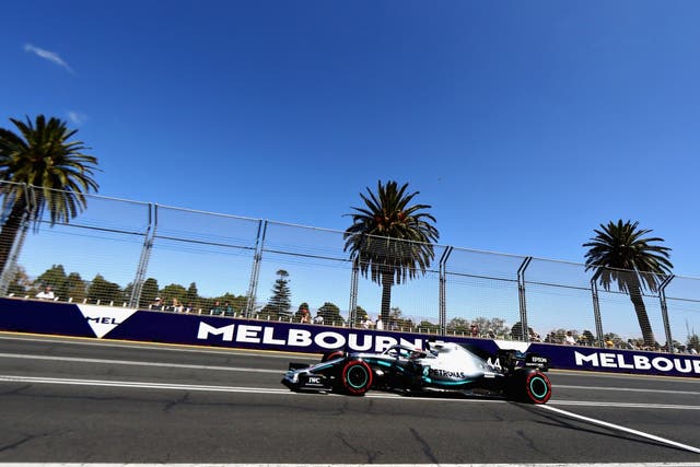 Lewis Hamilton topped practice timesheets for the Australian Grand Prix