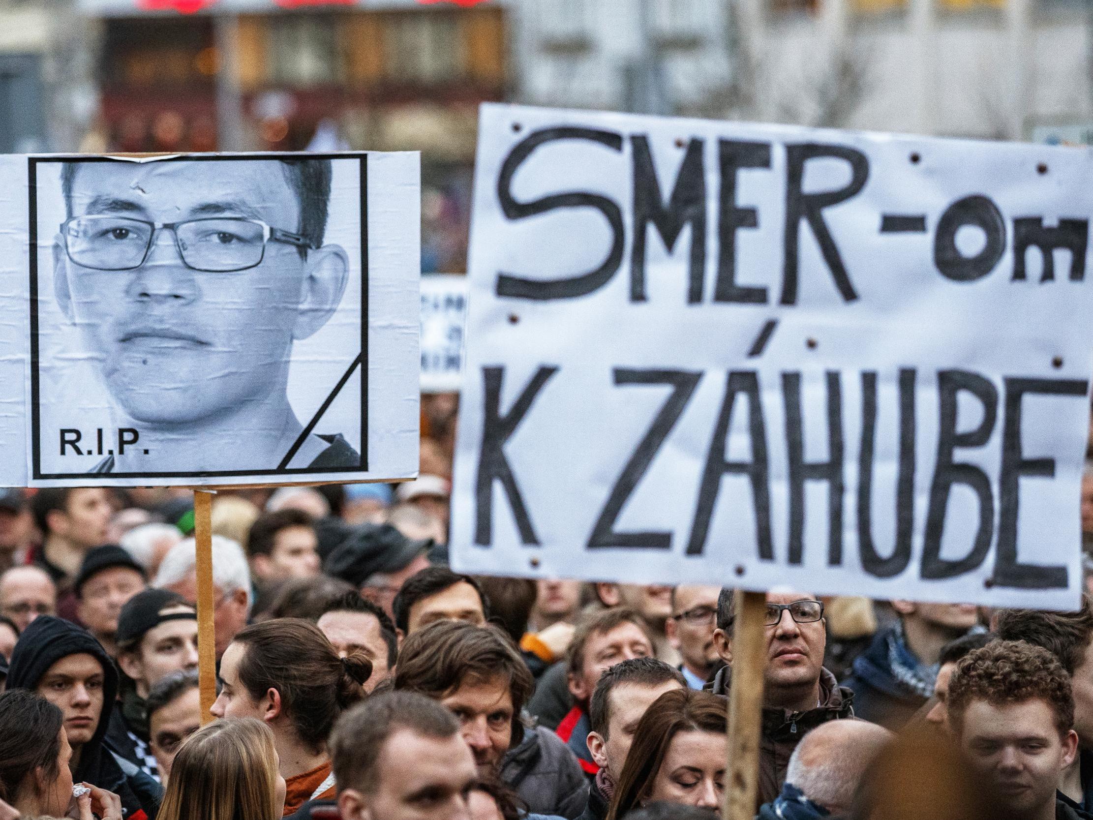 The death of Jan Kuciak and his fiancée Martina Kusnirova sparked huge protests in Slovakia