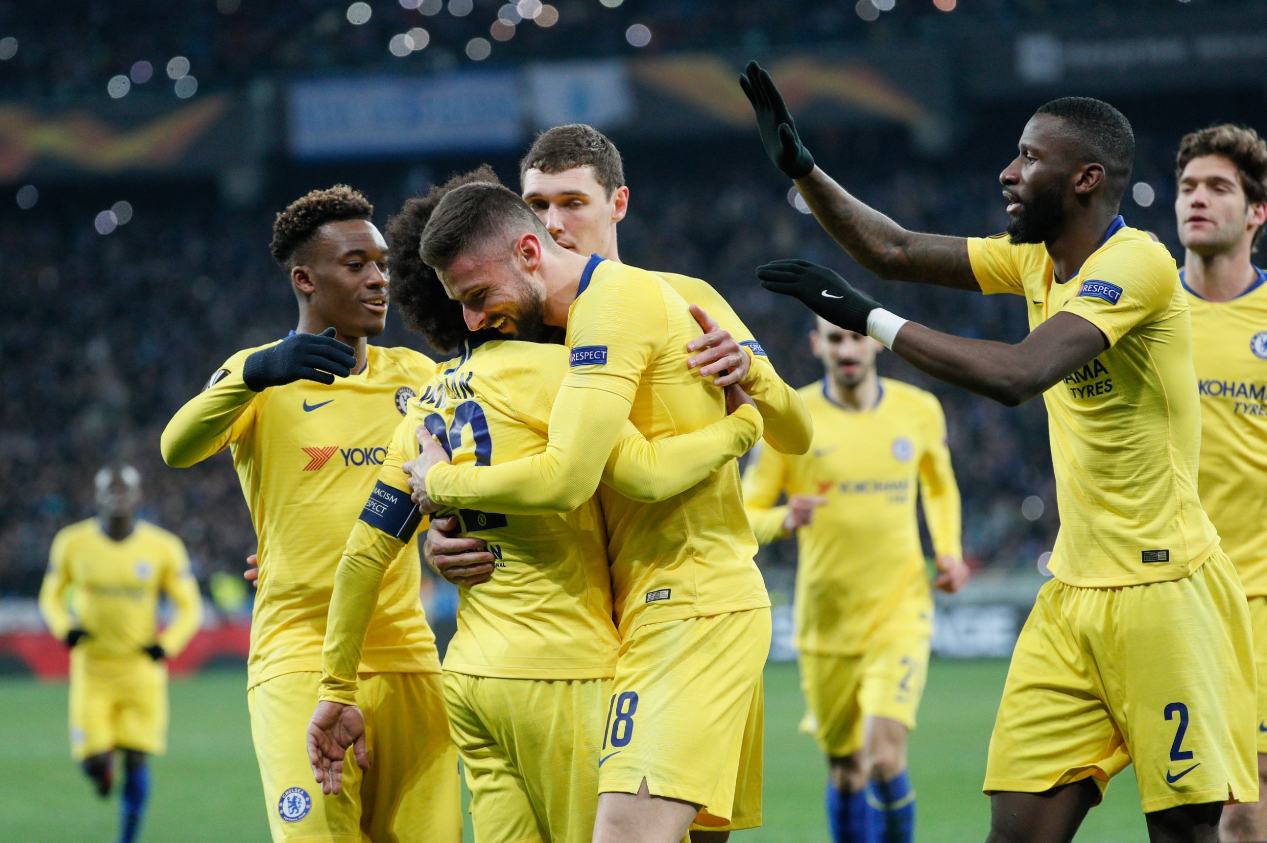 Chelsea thrashed Dynamo midweek