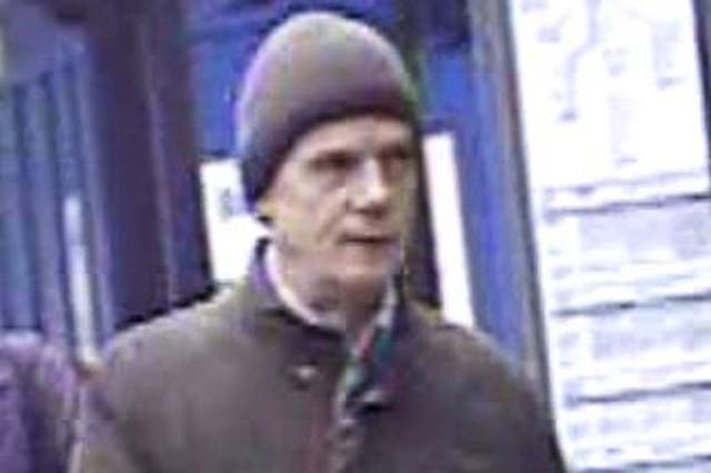 CCTV screen grab issued by the Metropolitan Police of Michael Seed (nicknamed Basil) on 24 April 2016.