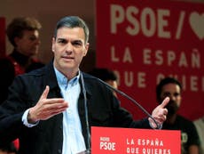 Spanish prime Pedro Sanchez heading for re-election, polls show