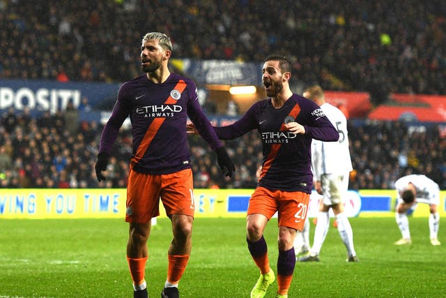 Sergio Aguero's goal sealed victory for Manchester City