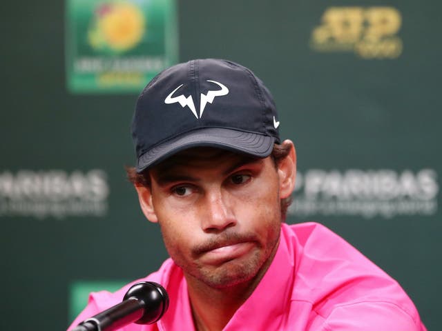 Rafael Nadal pulled out injured