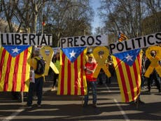 Major rally in Madrid to support Catalan independence leaders