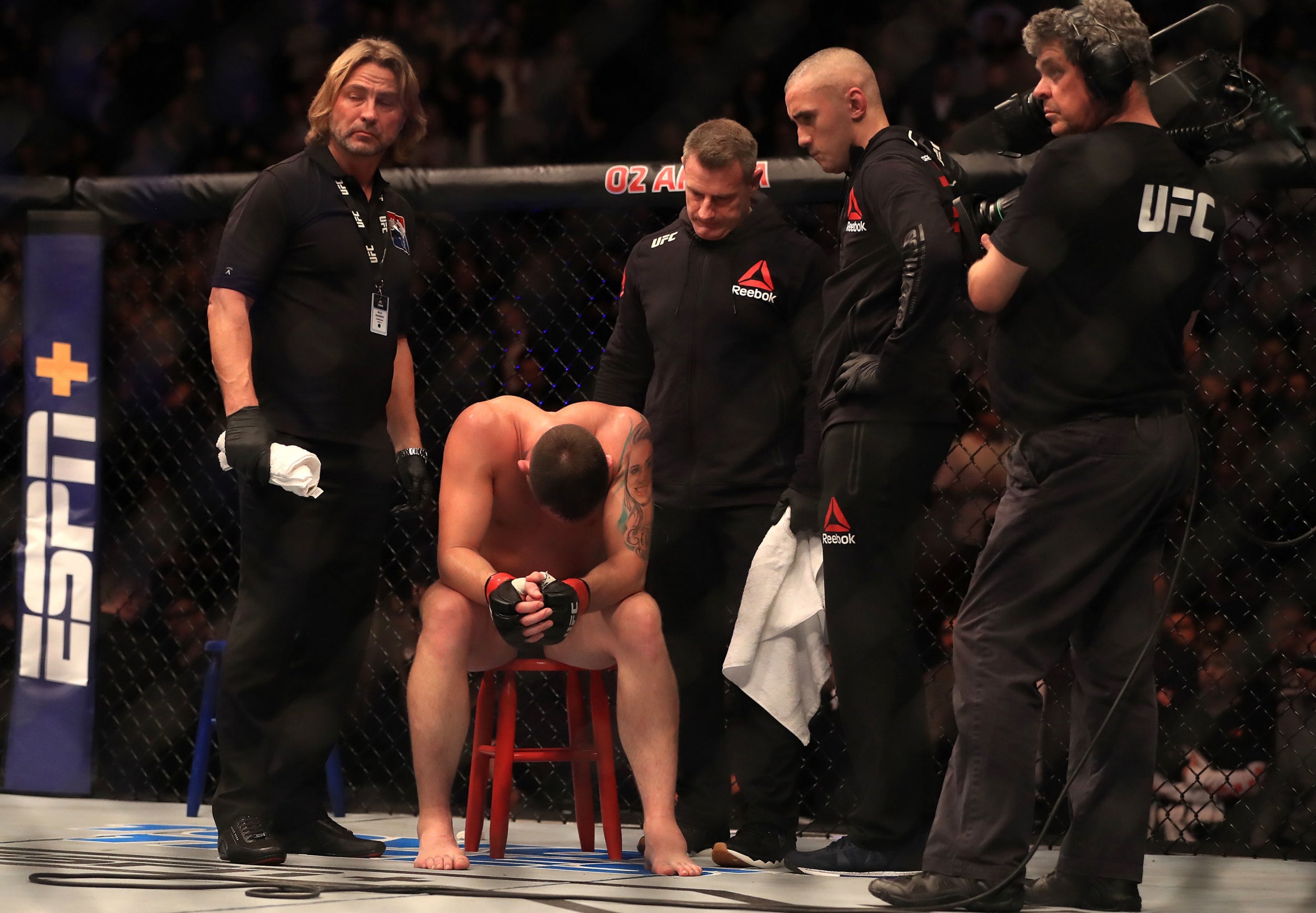 Till took minutes to regain consciousness before leaving the Octagon