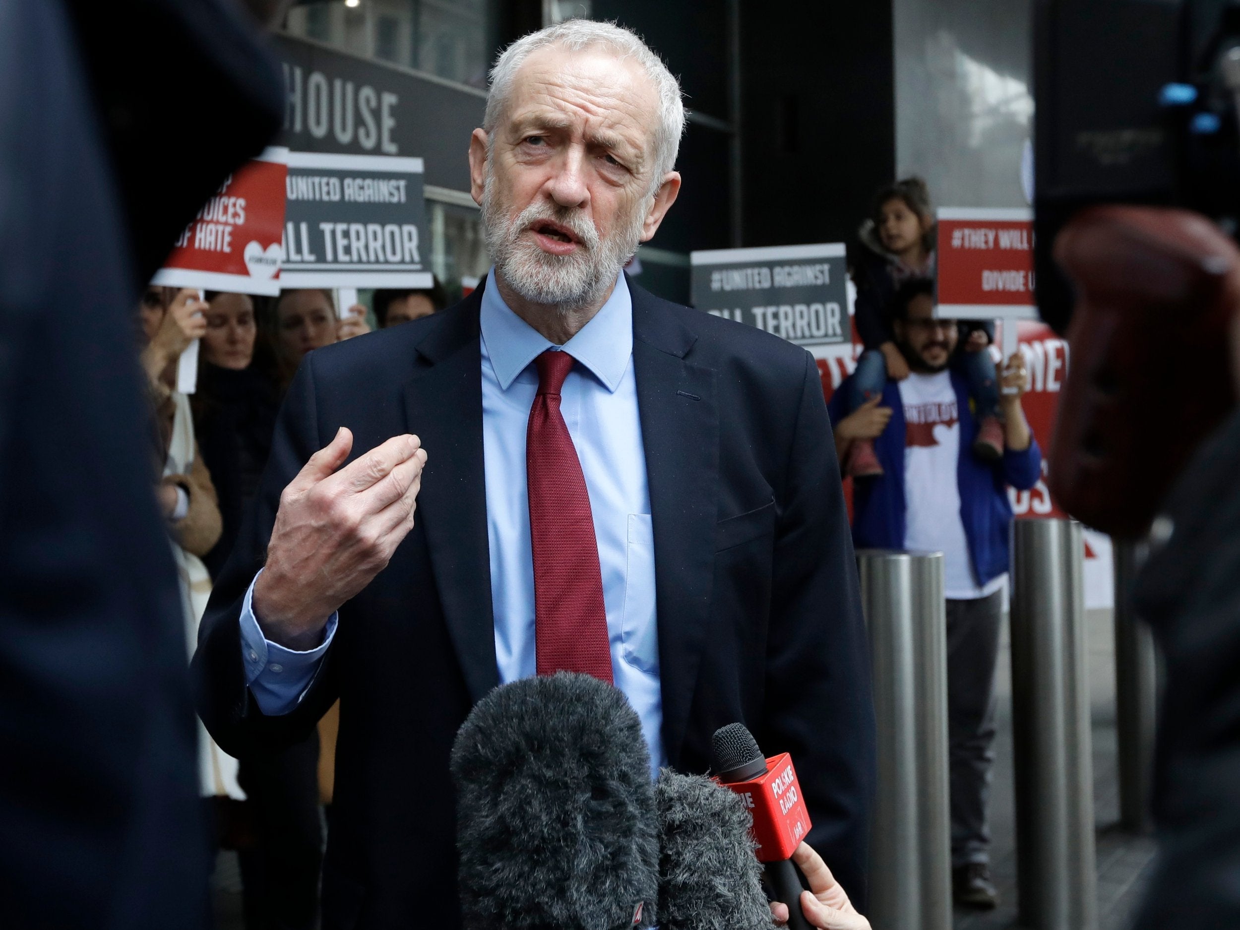 The motion accuses Mr Corbyn of having a ‘complete disregard for the Jewish community in Britain’