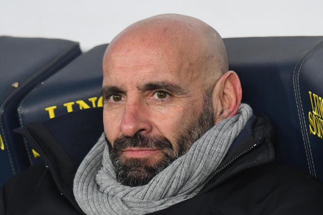 AS Roma director Monchi looks on