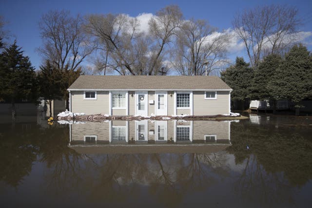 Historic flooding across Nebraska and other parts of the US follow a "bomb cyclone" that struck the country.