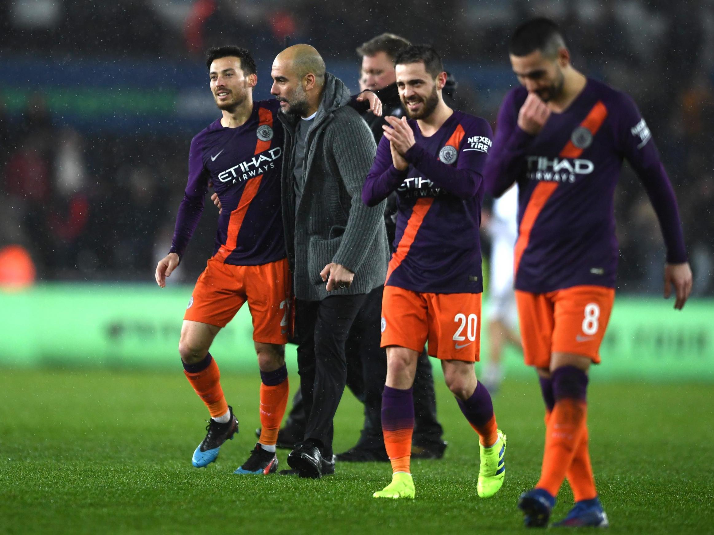 Manchester City beat Swansea 3-2 to reach the semi-finals of the Cup