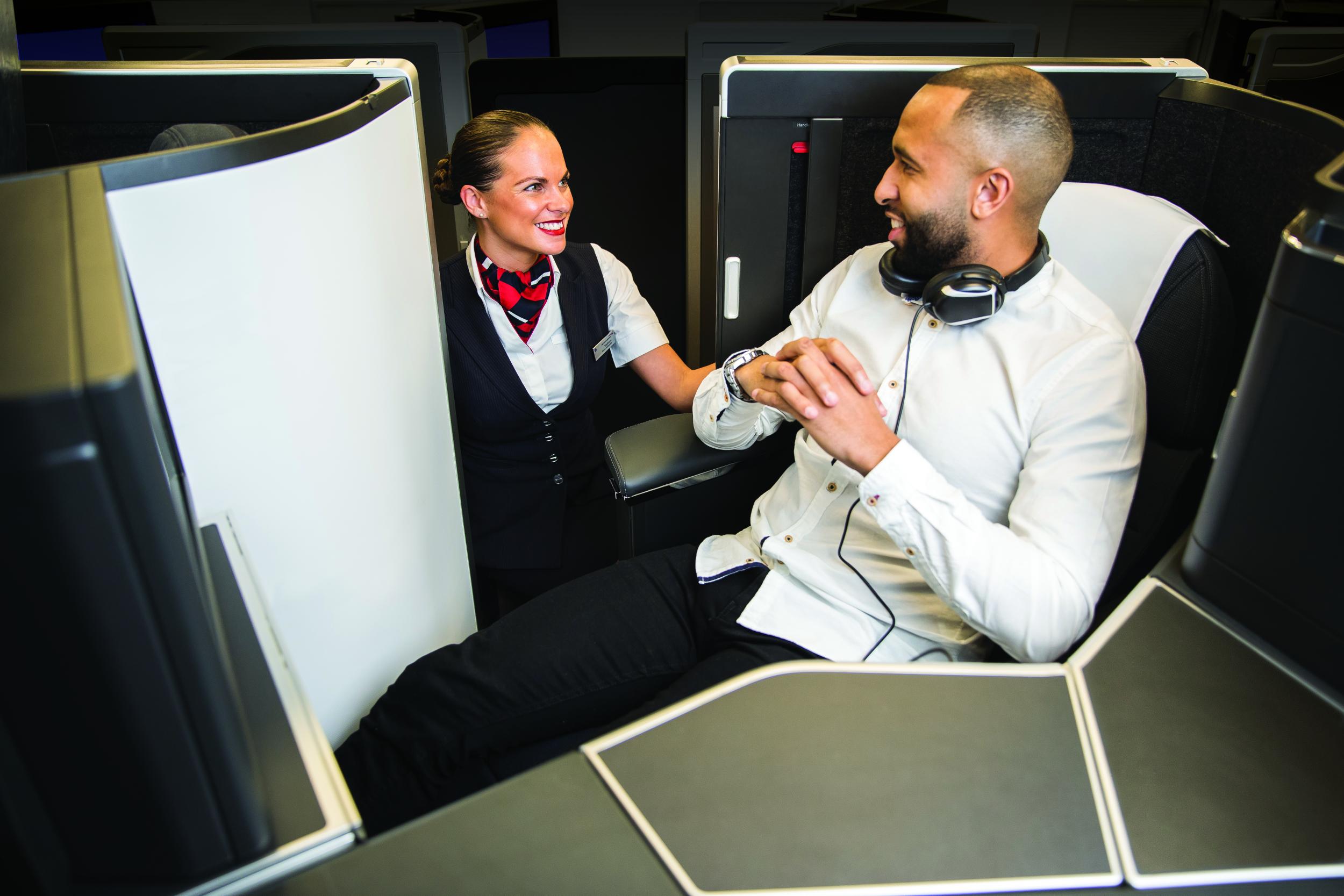 Club Suites have doors for privacy (British Airways)