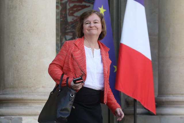 Loiseau leaves the Elysee Presidential palace after attending a weekly cabinet meeting