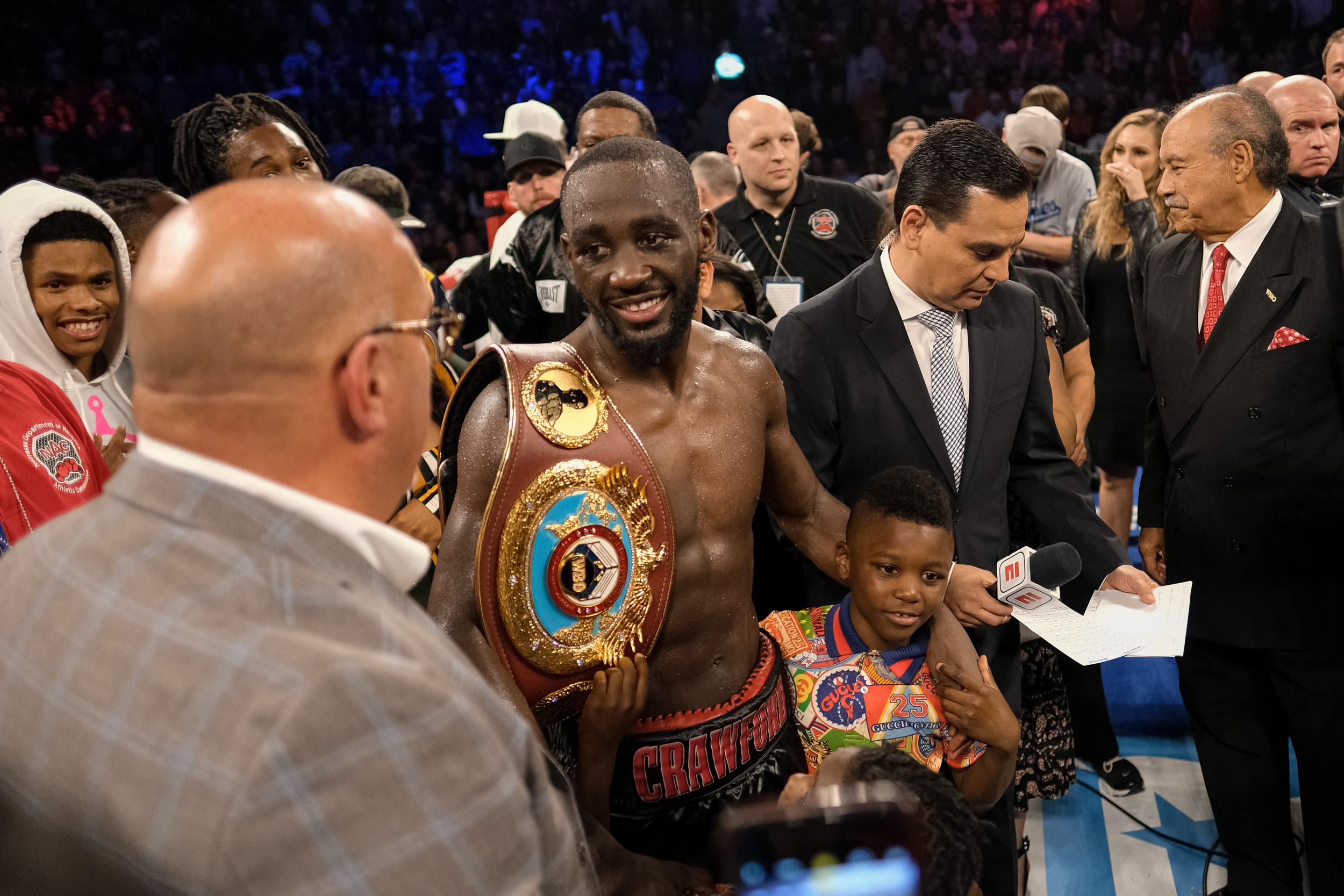 Crawford defended his WBO title in October with a TKO win