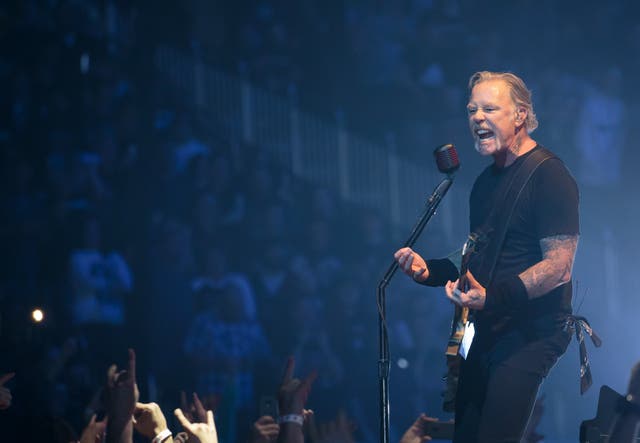 James Hetfield of Metallica performs at Sprint Center on March 6, 2019
