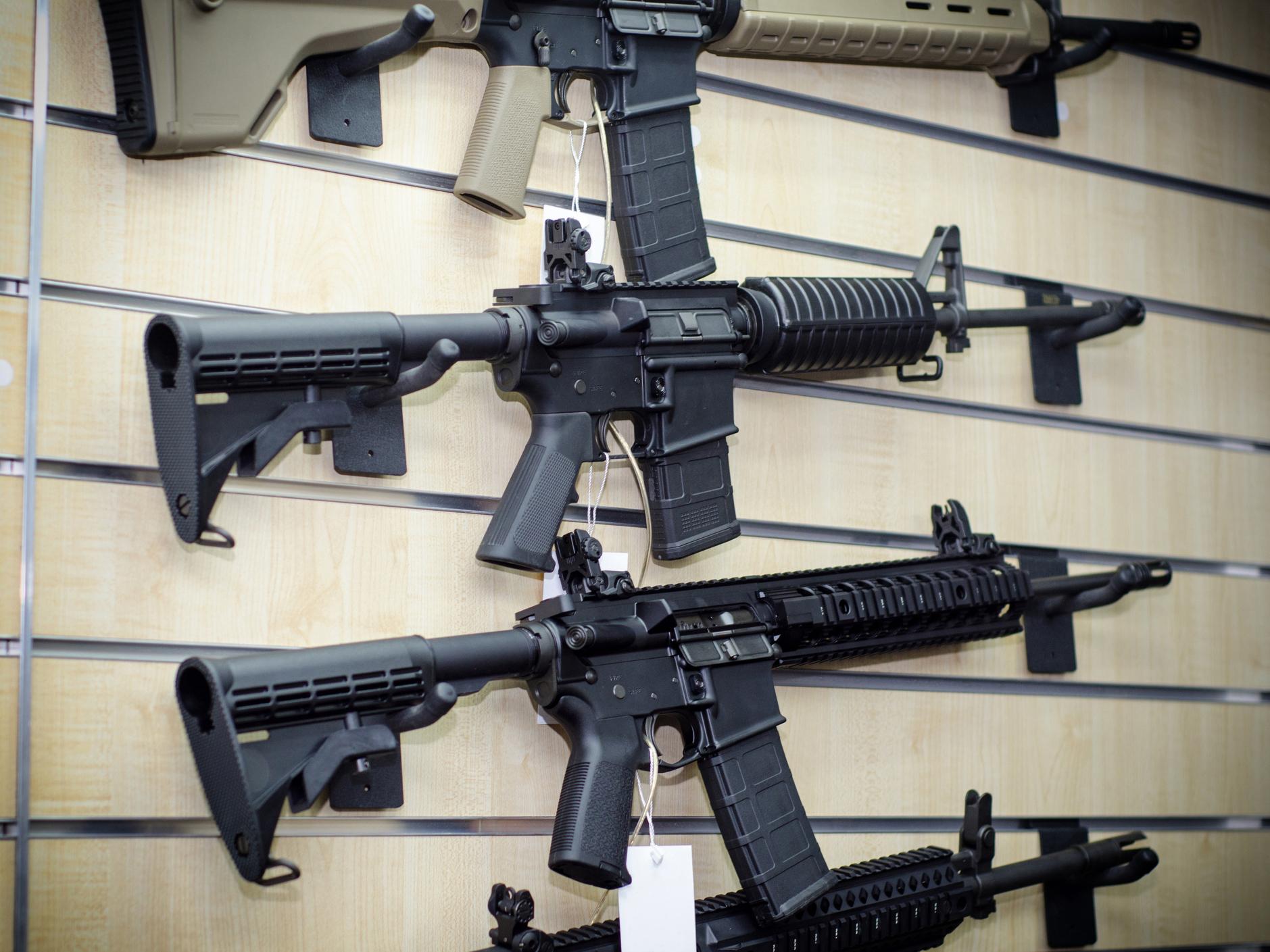 The suspects are accused of trying to sell several homemade AR-15 assault rifles in New Jersey