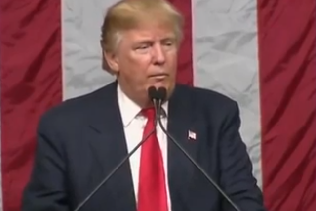 Donald Trump in 2016 tells fake story of execution of Muslims