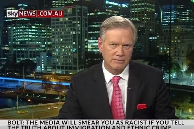 Sky News Australia commentator Andrew Bolt has previously labelled Muslim immigration a "tidal wave"