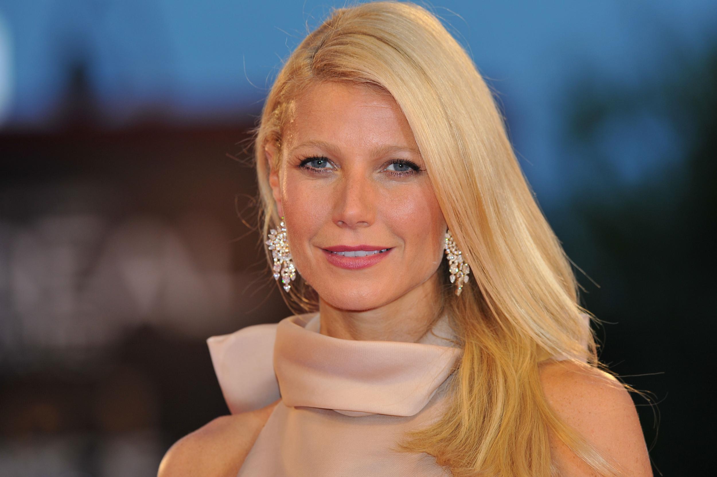 Actress Gwyneth Paltrow (Earring Detail) attends the 'Contagion' premiere during the 68th Venice Film Festival at Palazzo del Cinema in 2011
