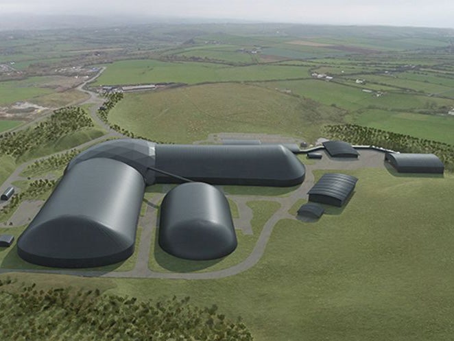 An artist’s impression of the proposed site in Cumbria
