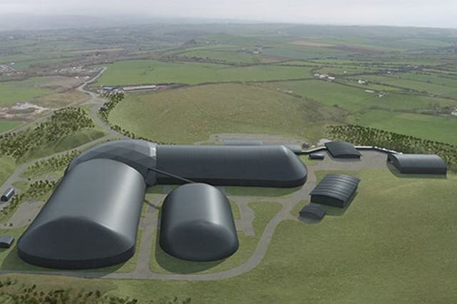 Artist' impression of proposed coal mining facility in Copeland