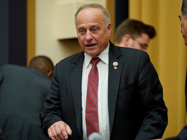 Steve King (R-IA) waits for US Secretary of Homeland Security Kirstjen Nielsen to testify to the House Judiciary Committee