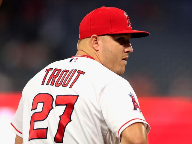 Mike Trout of the Los Angeles Angels of Anaheim