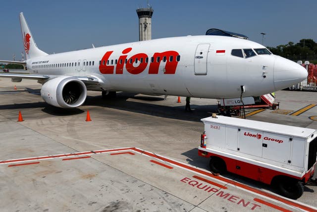 Lion Air's Boeing 737 Max 8 airplane is parked on the tarmac of Soekarno Hatta International airport near Jakarta, Indonesia, 15 March 2019.