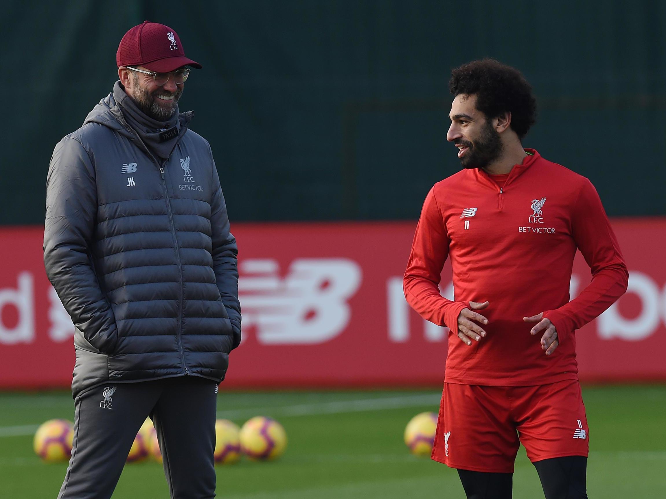 Klopp is not concerned by Salah's recent lack of success in front of goal