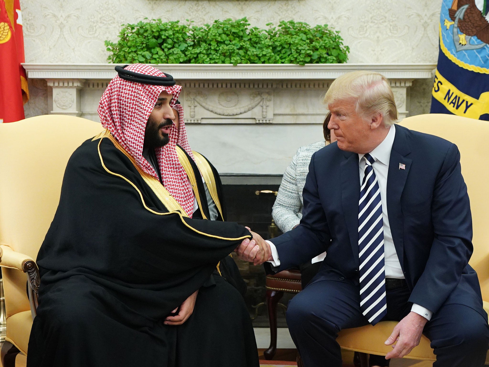 Despite the CIA’s assessment that Crown Prince Mohammed ordered the operation, Trump has said repeatedly that the evidence was not conclusive (AFP/Getty)