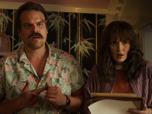 David Harbour and Winona Ryder in the third season of 'Stranger Things'