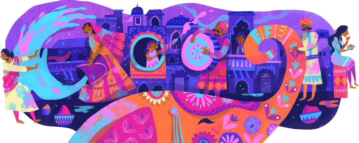 holi 2019 google celebrates the festival of colours with a new doodle great britain news