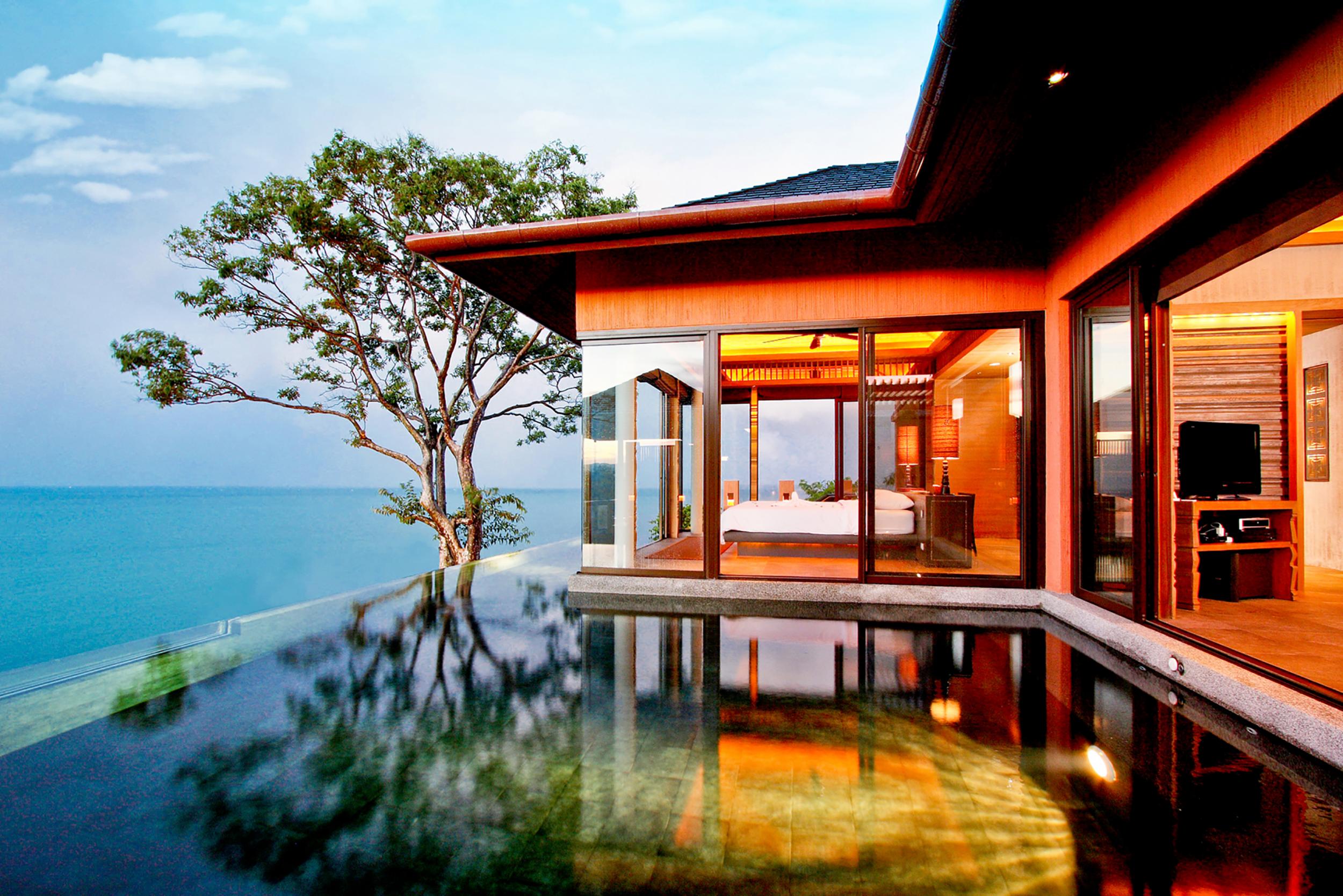 A luxury pool villa at Sri Panwa, complete with ocean view