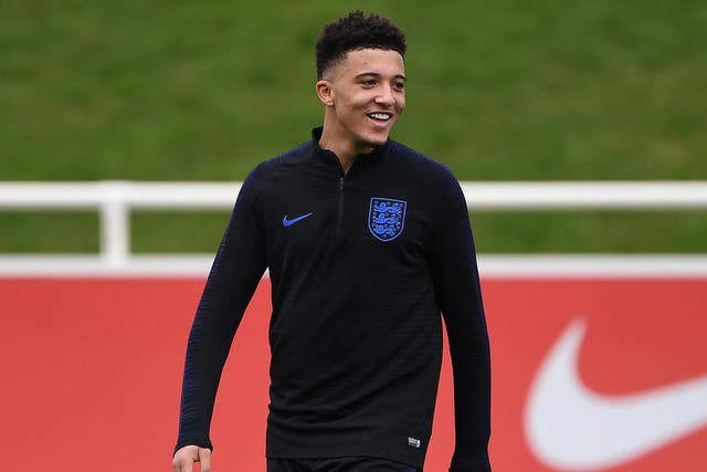 Jadon Sancho of Borussia Dortmund may be handed a start, having come off the bench against Bulgaria last week