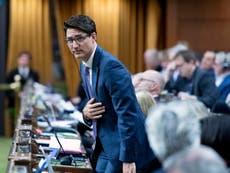Justin Trudeau apologises for eating chocolate bar in parliament