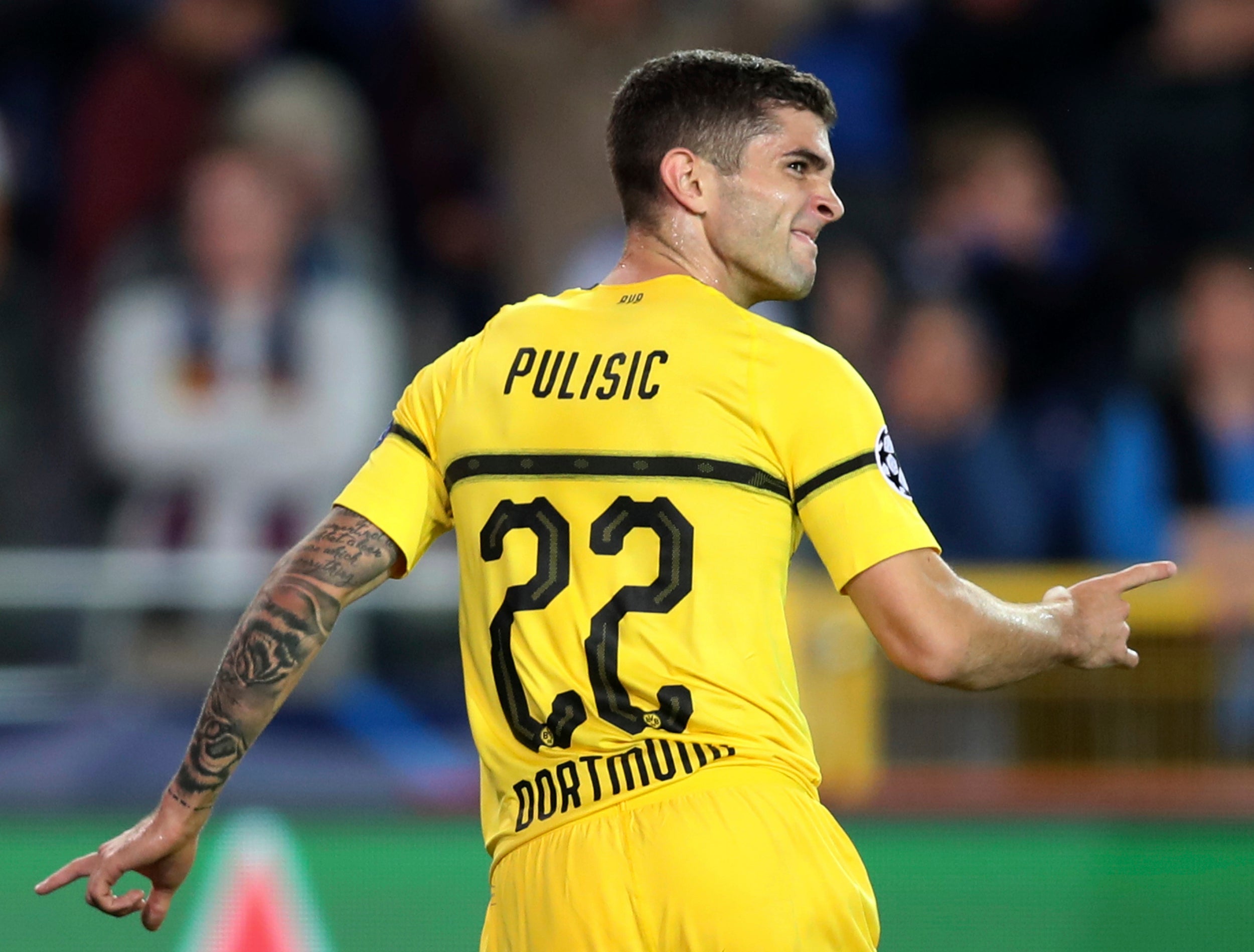 Pulisic last season in action for Dortmund