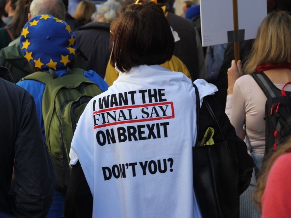 Marchers demand a Final Say referendum in London
