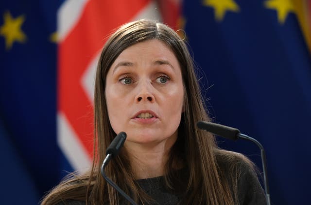 Icelandic Prime Minister Katrin Jakobsdottir