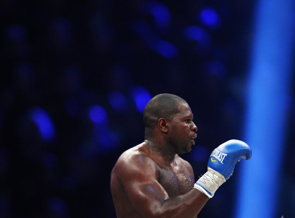 Kevin Johnson in the ring ahead of his fight with Vitali Klitschko in 2009