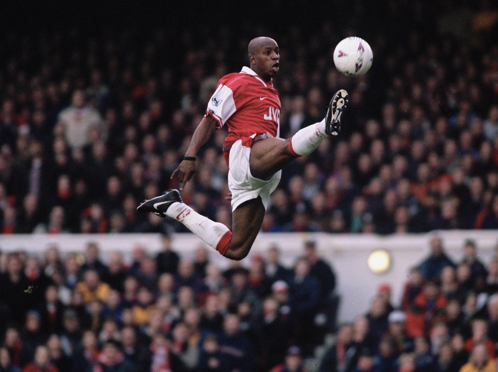 In action during his Arsenal days (Getty)