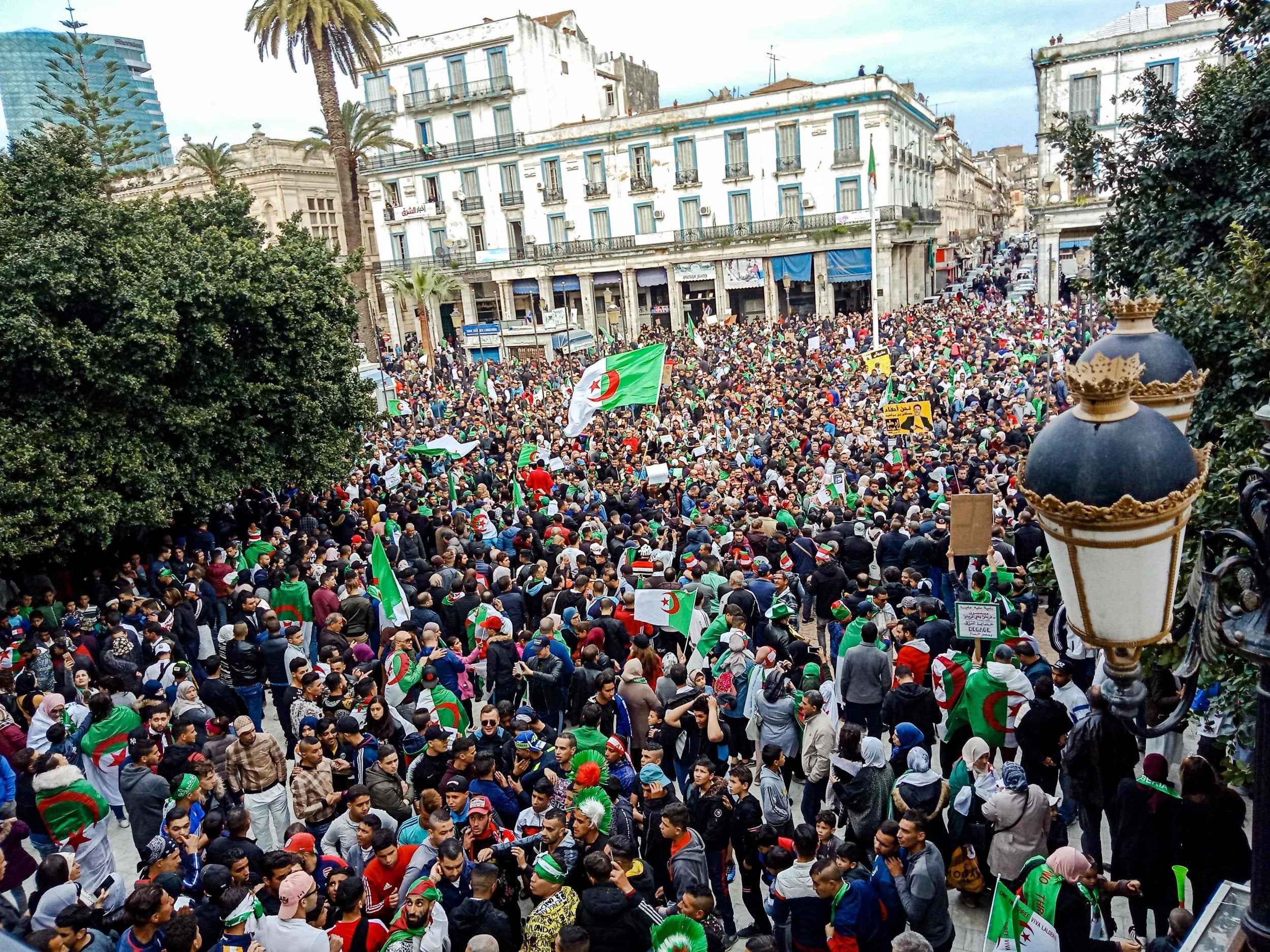 &apos;Don&apos;t make donkeys of the people&apos;: Algerians take to the streets as anger towards ailing president grows