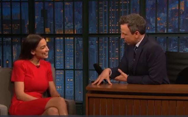 Seth meyers alexandria ocasio sales cortez