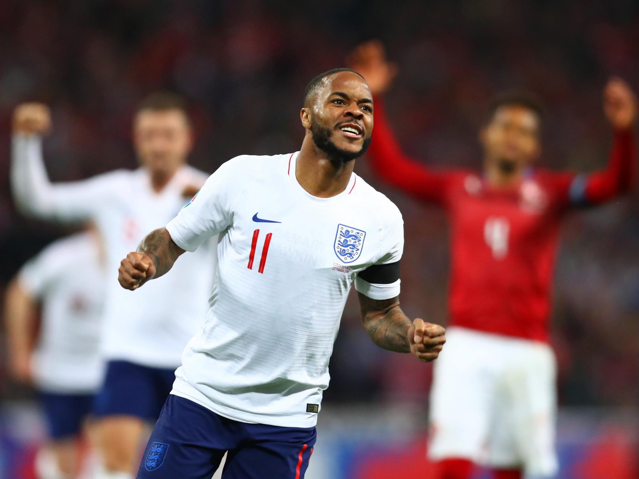 Sterling scored his first international hat-trick on Friday