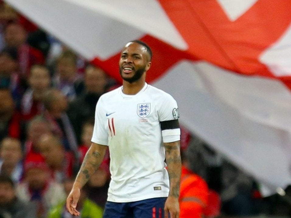 Raheem Sterling's superb hat-trick guided England to a 5-0 victory over Czech Republic