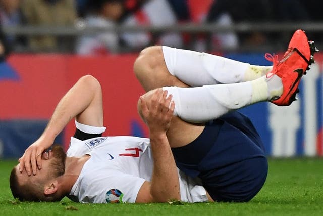 Eric Dier suffered injury in England's 5-0 victory over Czech Republic