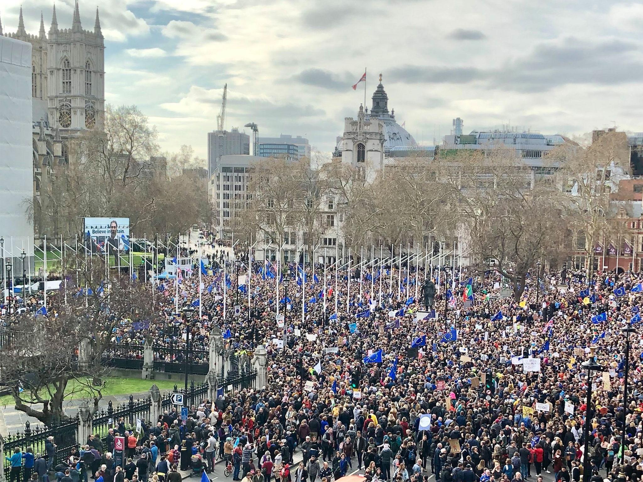 Brexit: 'One million' protesters join historic march for second referendum, telling MPs: 'Give decision back to the people'