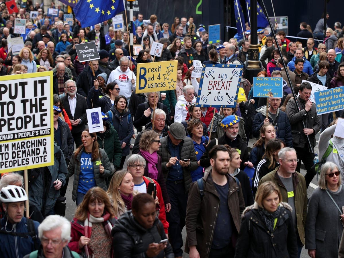 Brexit march latest: 'Million Put It To The People protesters' rally in ...